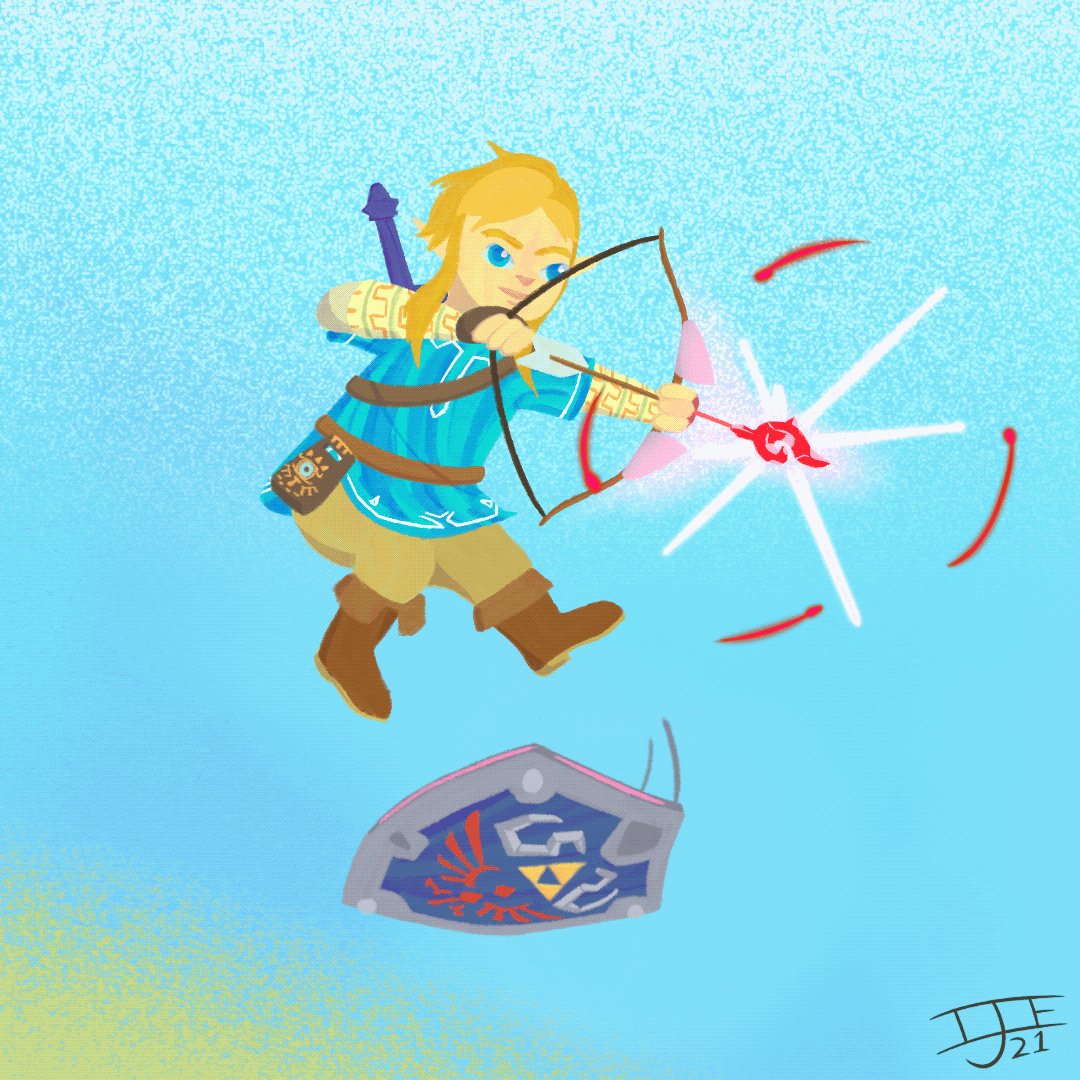 Animation for the Zelda 35th anniversary (with effects)